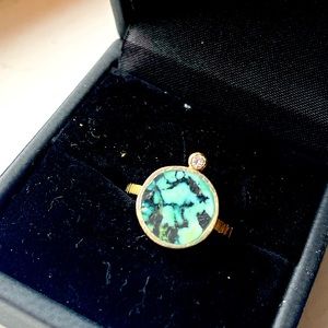 Young in the Mountains Geo Circle Ring